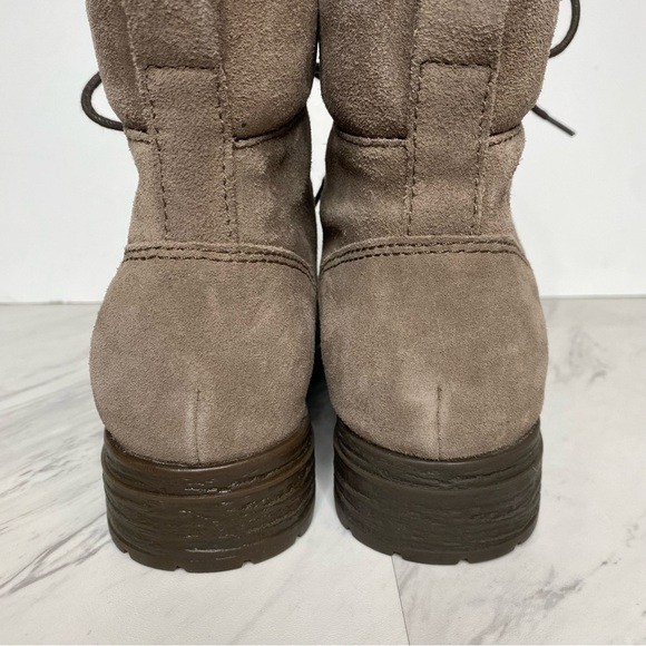 New! Born Codi Gray Suede Lace Up Boot 8 1/2 M - Picture 4 of 14